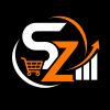 sz logo black background